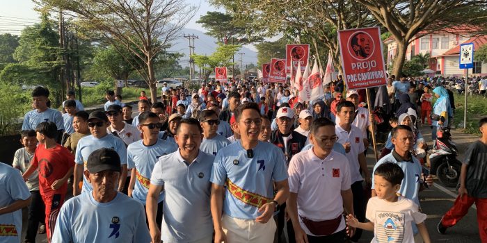 Jalan Sehat Calon Bupati Egi Bersama Masyarakat Lamsel